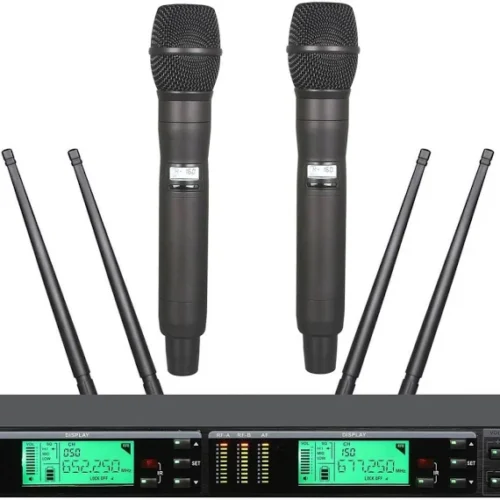 Professional Wireless Microphone System (For Shure UR4D Dual Diversity) / Day Rent
