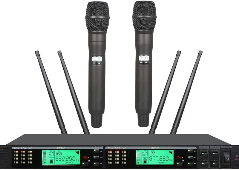 Professional Wireless Microphone System (For Shure UR4D Dual Diversity) / Day Rent