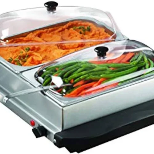 Brentwood 3-Quart 2-Pan Buffet Server and Warming Tray / Day Rent
