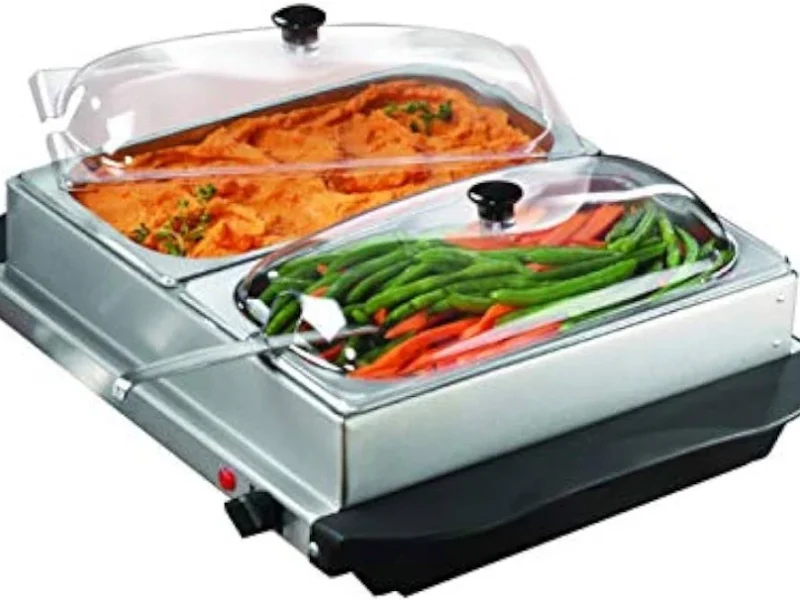 Brentwood 3-Quart 2-Pan Buffet Server and Warming Tray / Day Rent